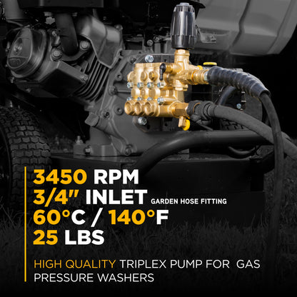Comet ZWD4040G Triplex Pump – 4.2 GPM, 4,400 PSI, 1" Shaft