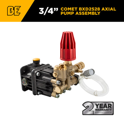 Comet BXD2528 Pump Assembly – 2.5 GPM, 2,800 PSI, 3/4" Shaft