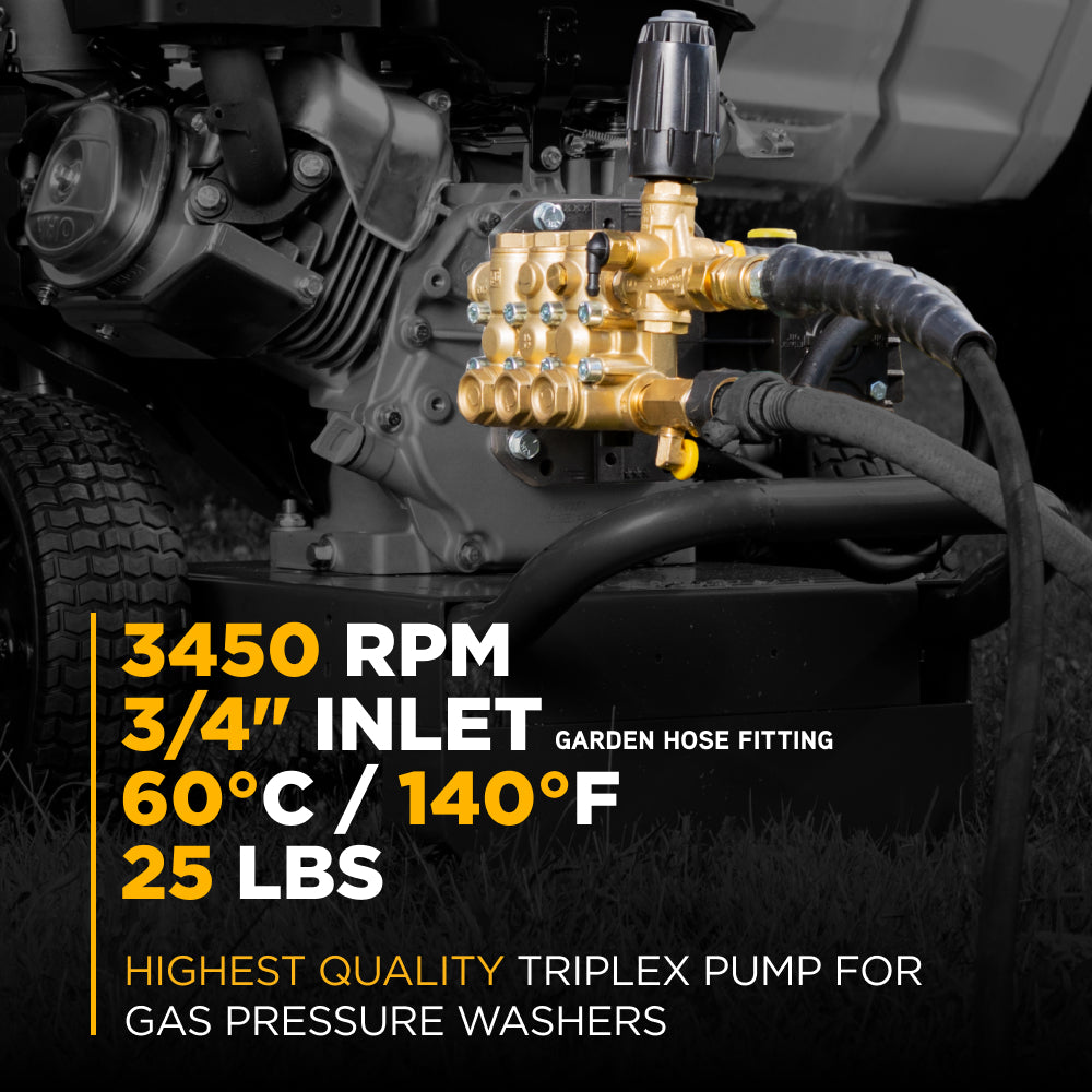 Comet ZWD5030G Triplex Pump – 5.1 GPM, 3,000 PSI, 1