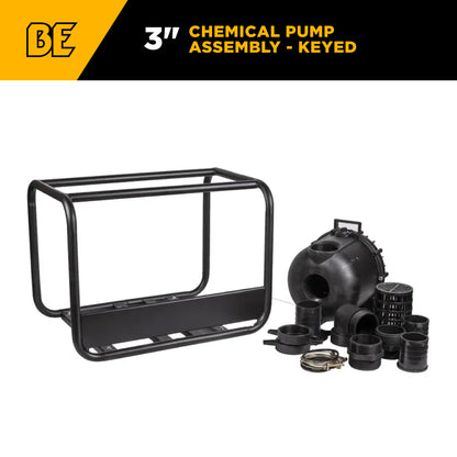 ENSEMBLE POMPE 3" À CLAVETTE CHIMIQUE
