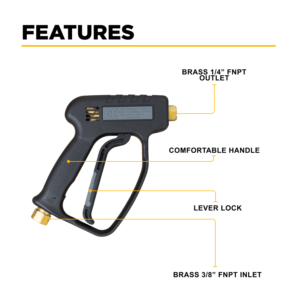 5000PSI Pressure Washer Spray Gun