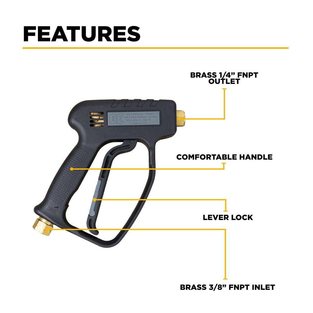 PISTOLET, 5000 PSI PKG