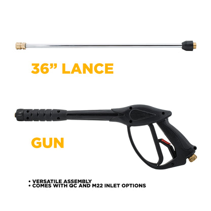 Ensemble de pistolet et de baguette de rechange de 36 po