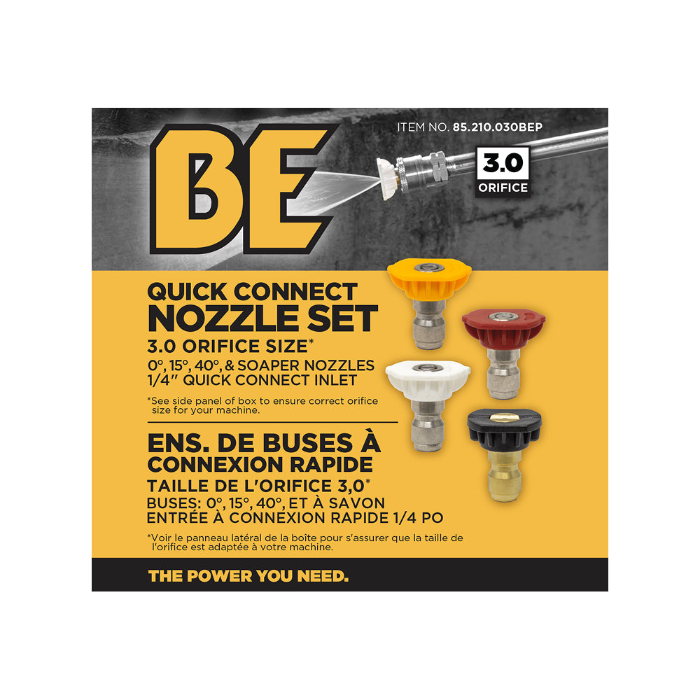 Buses de pulvérisation à connexion rapide 45
