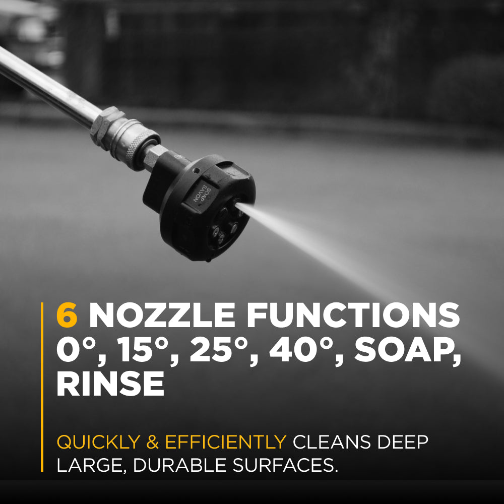 3.0 Multi-Function 6-in-1 Pressure Washer Nozzle