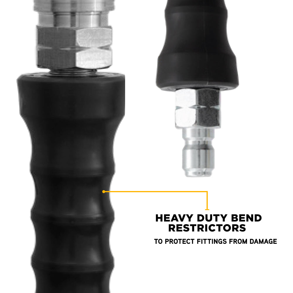 25' 4000PSI 1/4" Rubber Hose