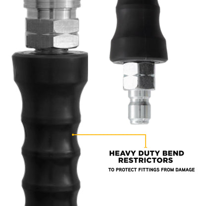 25' 4000PSI 1/4" Rubber Hose
