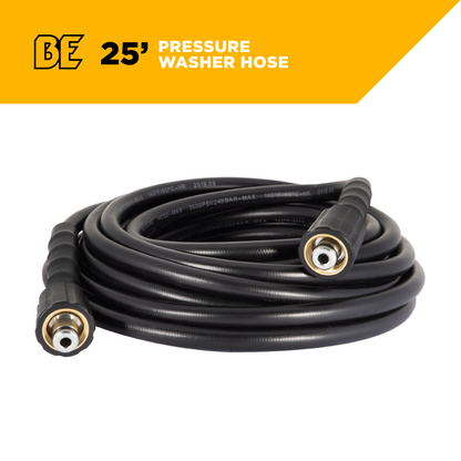 25' 1/4" Pressure Washer Hose for M22 Fitting