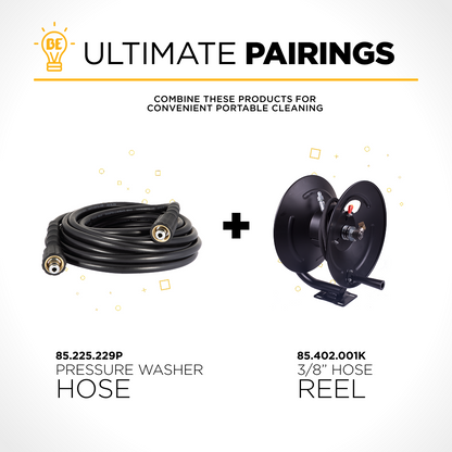 25' 1/4" Pressure Washer Hose for M22 Fitting