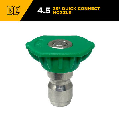 25° Quick Connect Spray Pressure Washer Green Nozzle - 4.5 Orifice