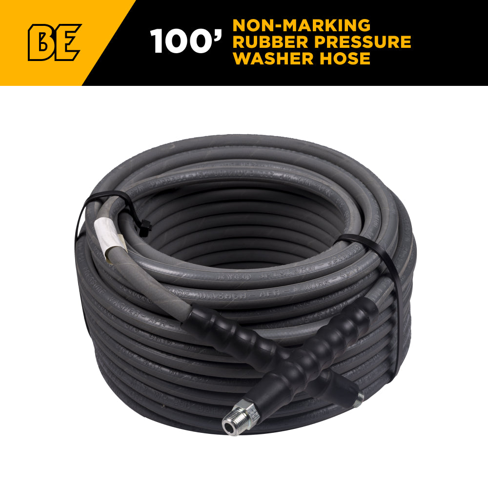 100ft 4000 PSI 3/8" Non Marking Rubber Hose