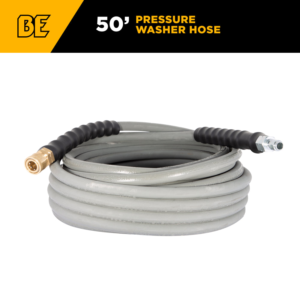 Tuyau en caoutchouc non marquant de 50 pieds, 4 000 PSI, 3/8 po