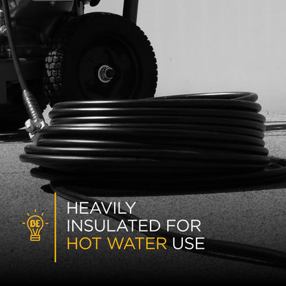 50’ 4000PSI 3/8" Non-Marking Rubber Pressure Washer Hose