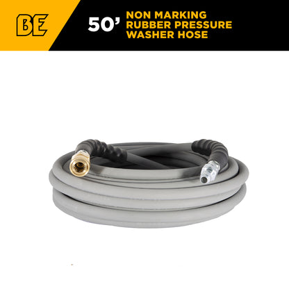 Tuyau en caoutchouc non marquant de 50 pieds, 4 000 PSI, 3/8 po