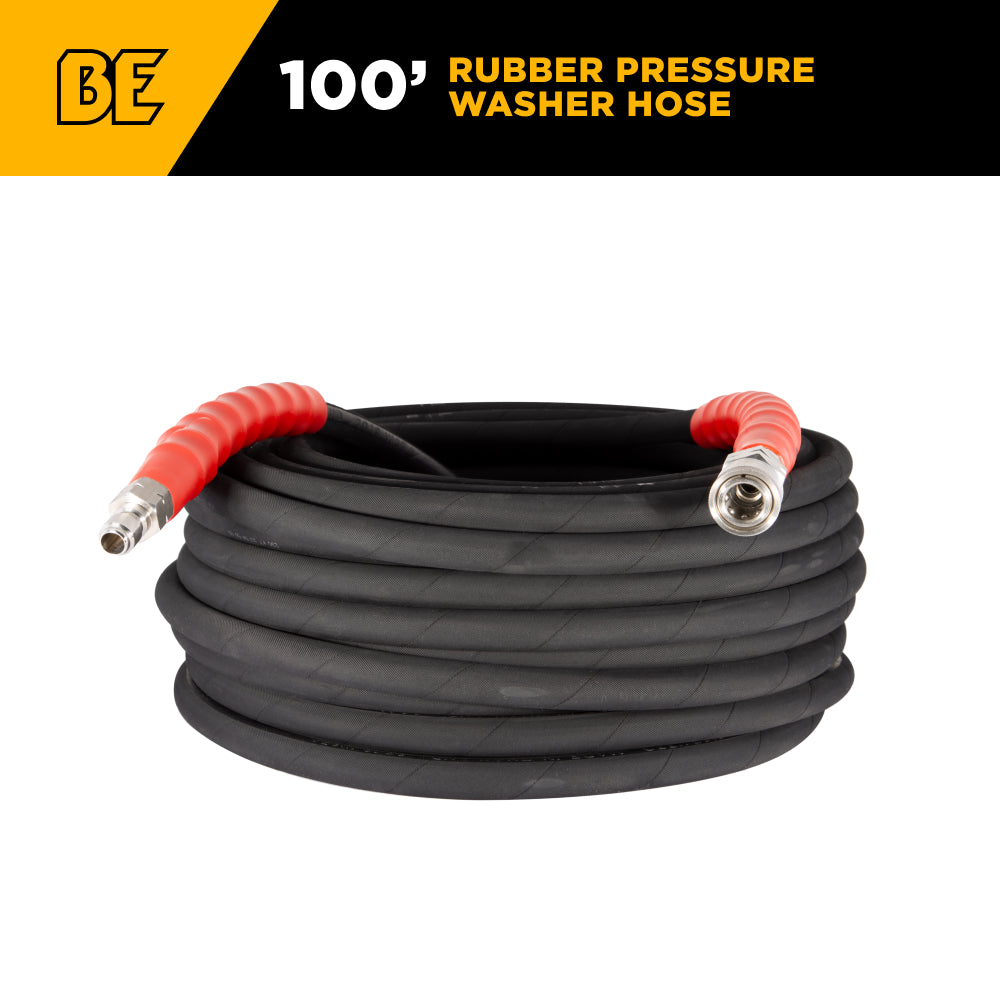 100' 6000PSI 3/8" Rubber Hose