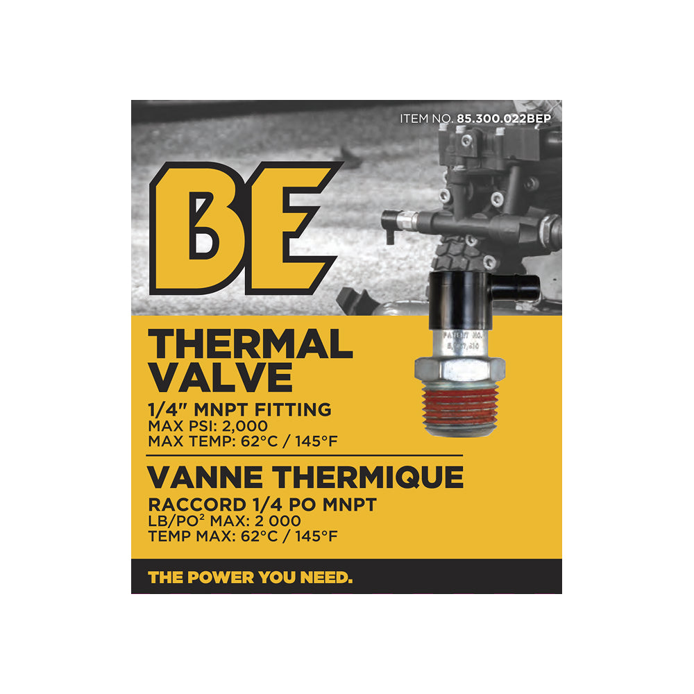 1/4" MNPT 2,000PSI 62.7°C / 145°F Thermal Valve