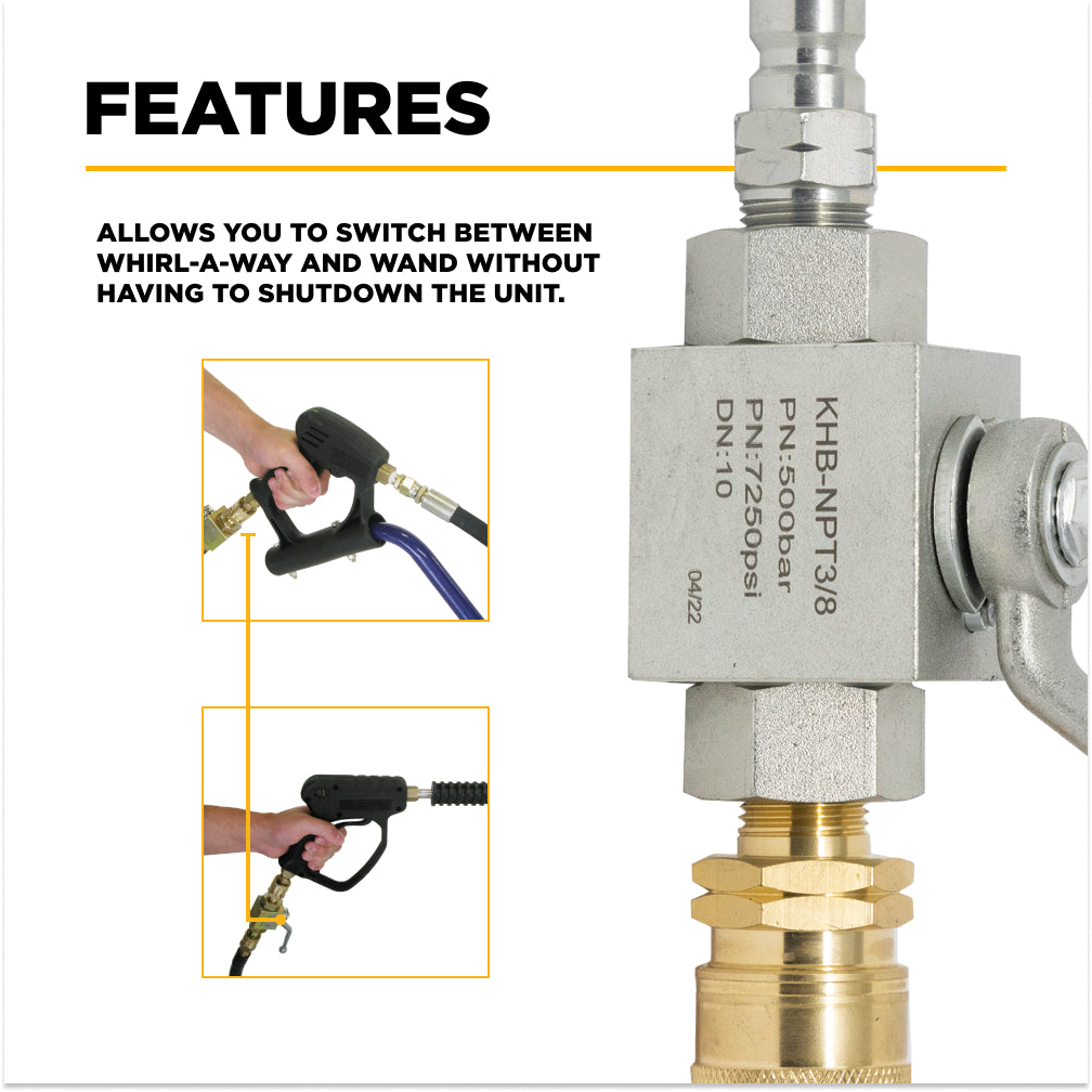 3/8" Quick Connect Ball Valve Kit