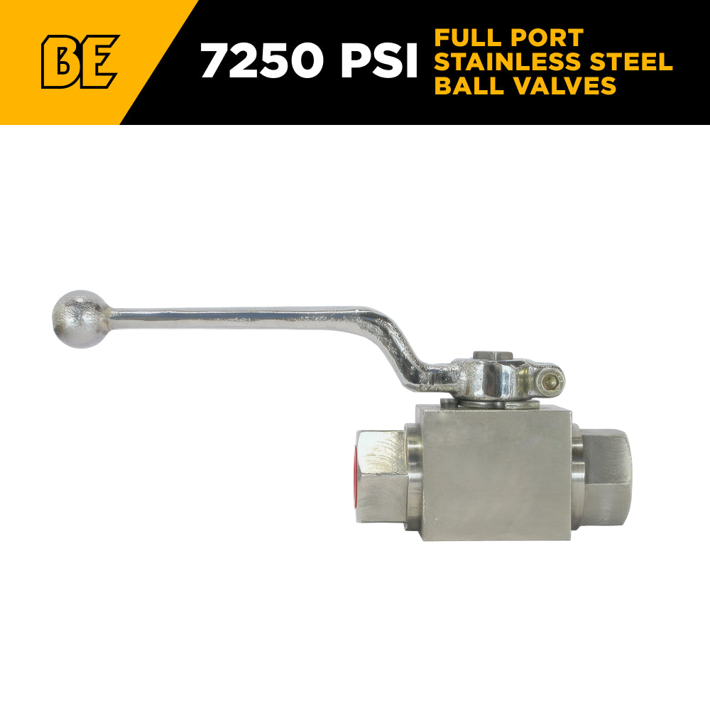 3/8" Female NPT Stainless Steel Ball Valve Kit