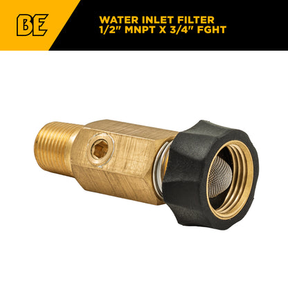 Water Inlet Filter 1/2" MNPT x 3/4" FGHT