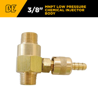 3/8" MNPT Low Pressure Chemical Injector Body