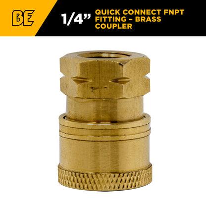 COUPLEUR, 1/4" QC FNPT PKG