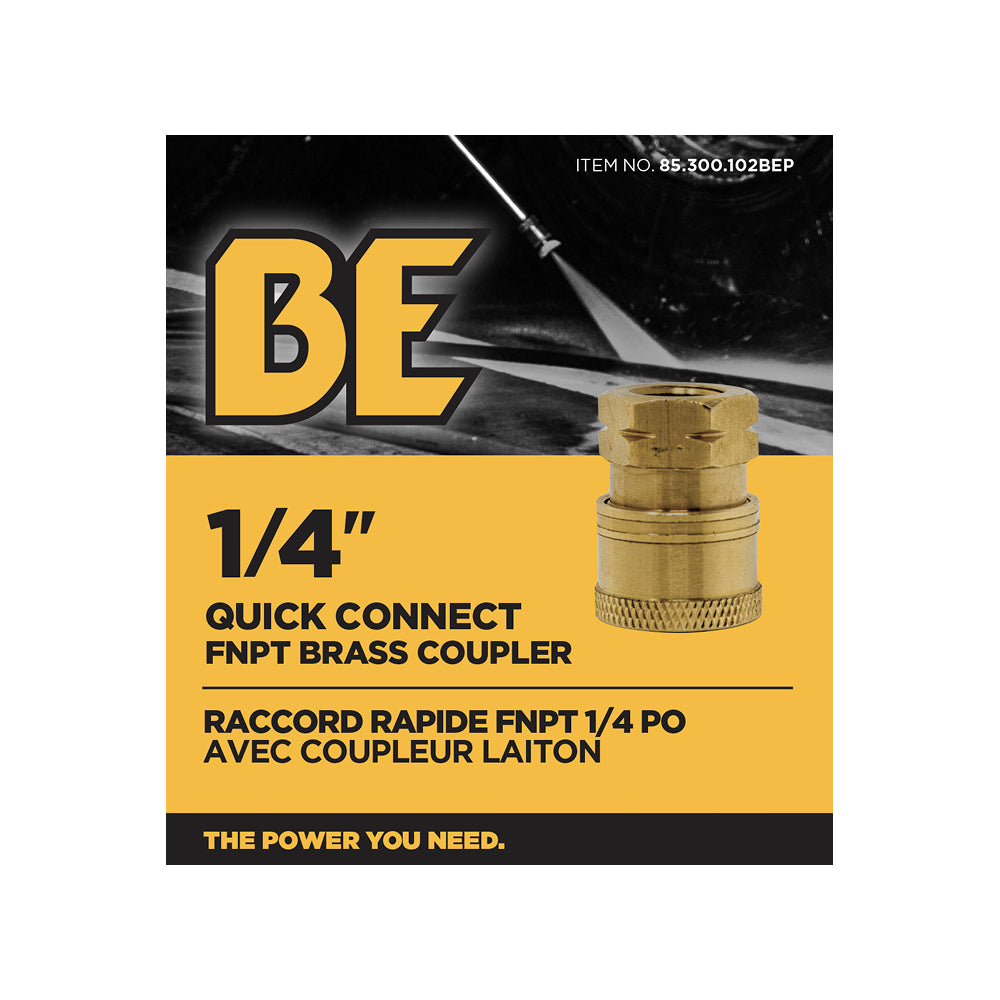 COUPLEUR, 1/4" QC FNPT PKG
