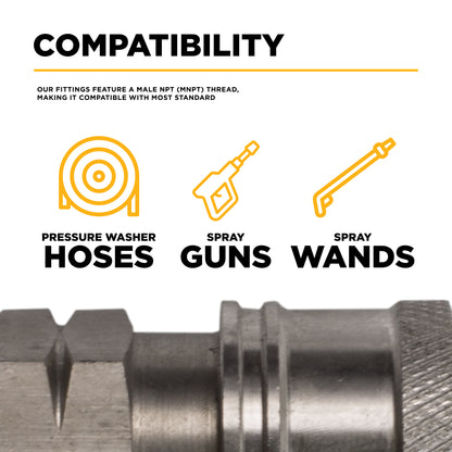 1/4" Quick Connect FNPT Stainless Steel Coupler