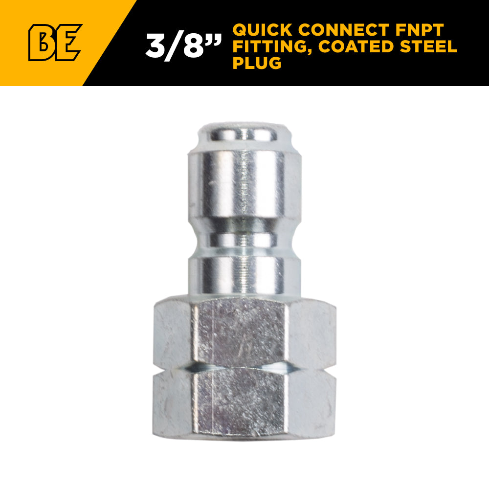 3/8" FNPT 5,000PSI Quick Connect Coated Steel Fitting