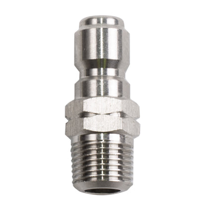Bouchon en acier inoxydable MNPT à connexion rapide de 3/8 po