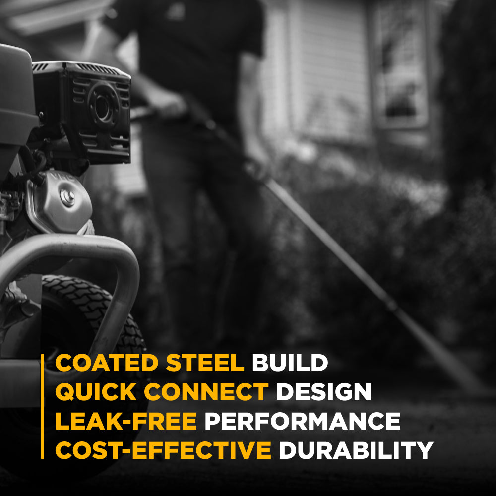 3/8" MNPT 5,000PSI Quick Disconnect Coated Steel Fitting