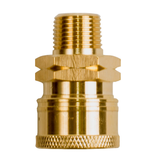 COUPLEUR; 3/8"QCx3/8"MNPT, LAITON, EN BOÎTE