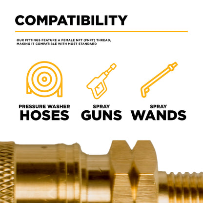 COUPLEUR, 3/8", Q/C, MNPT, LAITON