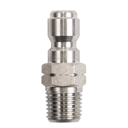 BOUCHON; 1/4"QCx1/4"MNPT, ACIER, EN BOÎTE