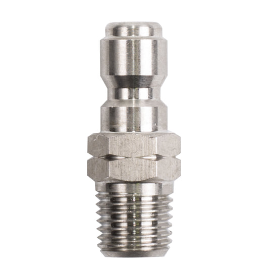 BOUCHON; 1/4"QCx1/4"MNPT, ACIER, EN BOÎTE