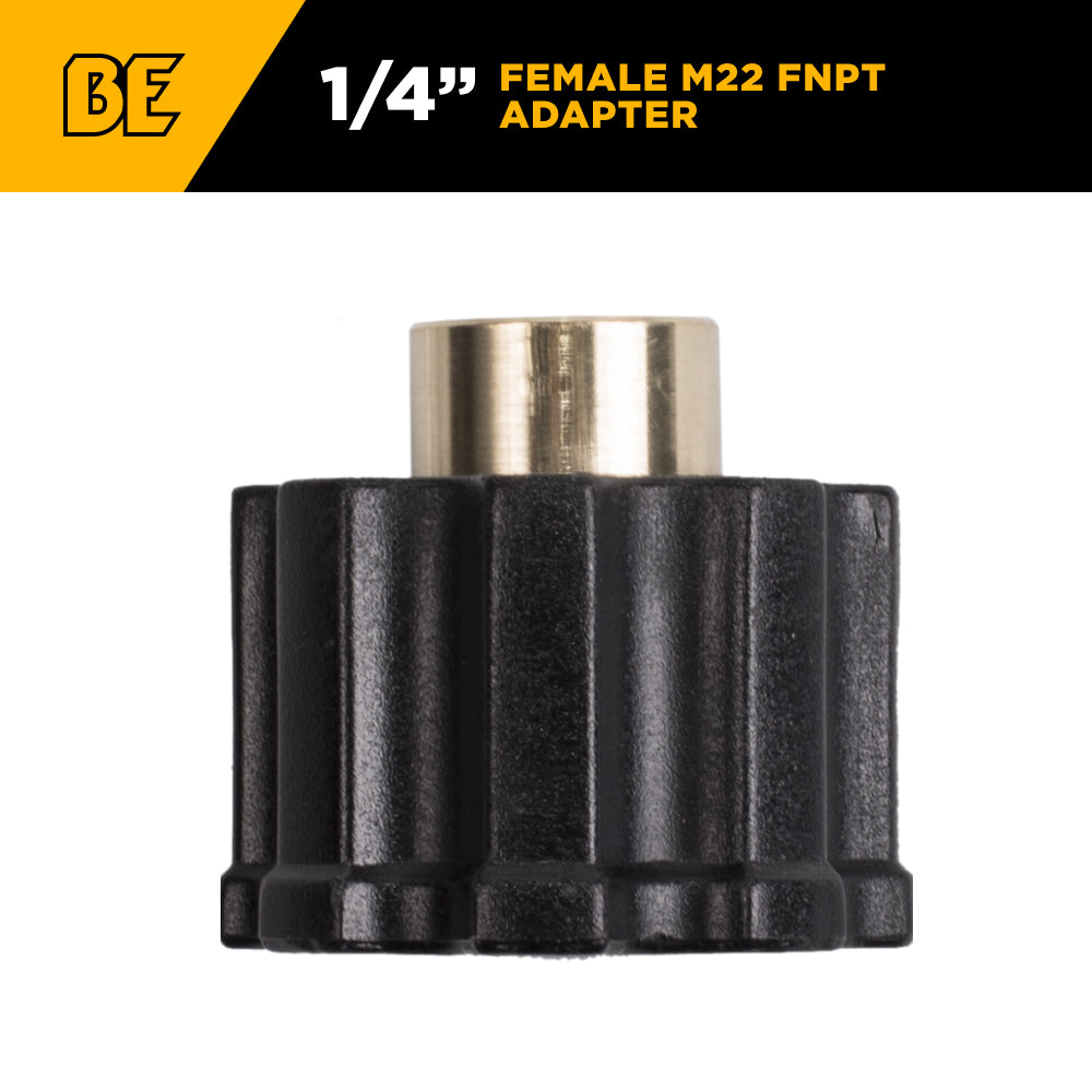 1/4" Female M22 FNPT Adapter Fitting