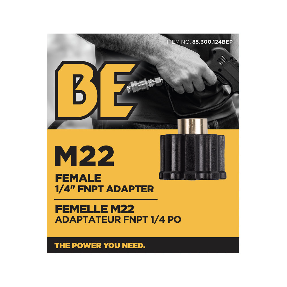 1/4" Female M22 FNPT Adapter Fitting