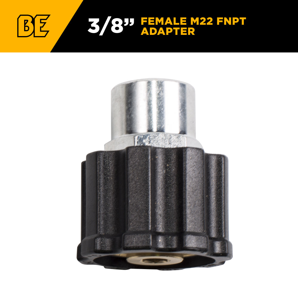3/8" Female M22 FNPT Adapter Fitting
