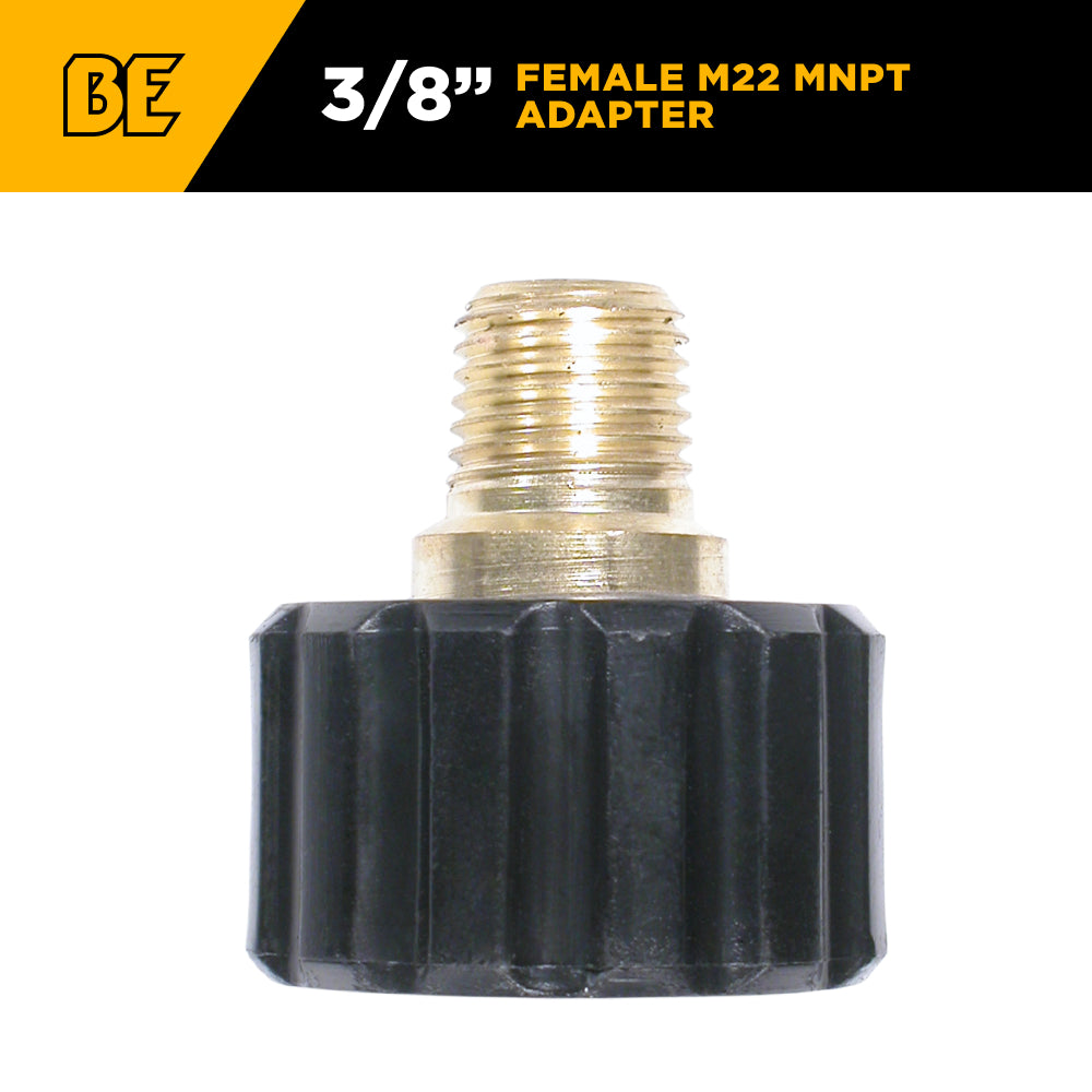 3/8" Female M22 MNPT Adapter Fitting