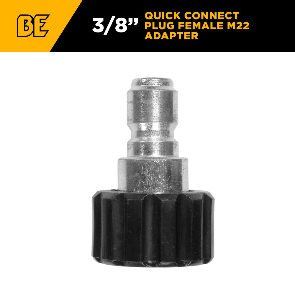 Female M22 x 3/8" Plug FNPT Adapter Fitting