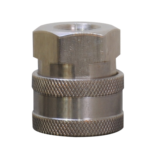COUPLEUR, 1/2"QCx3/8"FNPT SS