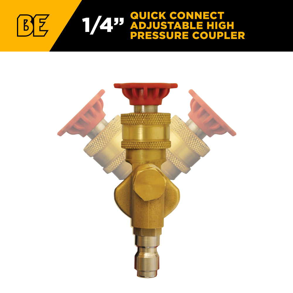 COUPLEUR, PIVOT, ARC À 90 DEGRÉS, 1/4" QC