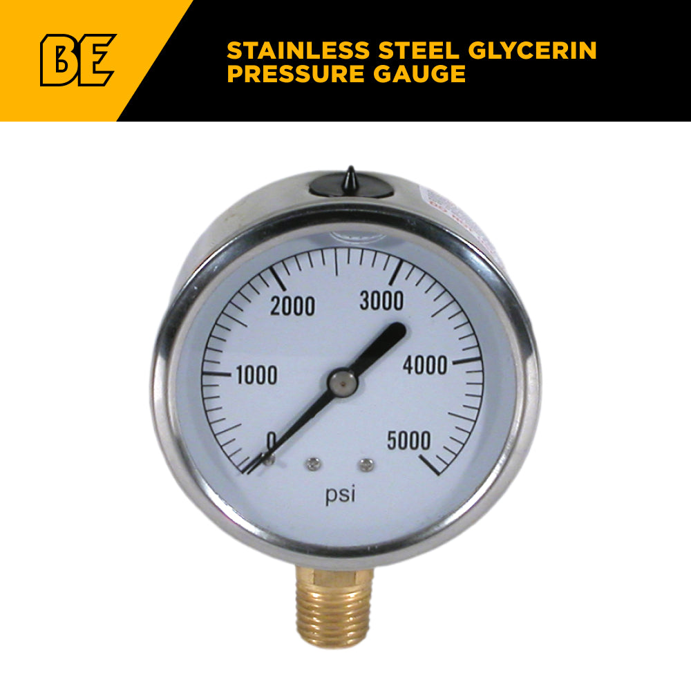 Stainless Steel Glycerin Pressure Gauge