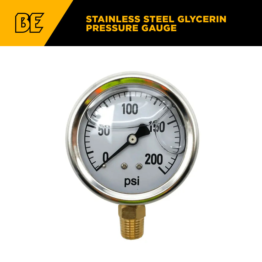Stainless Steel Glycerin Pressure Gauge