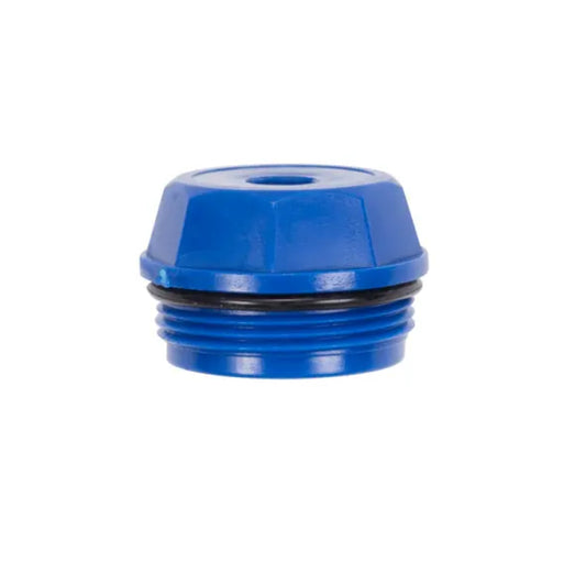 CAP, FILTER PLASTIC BLUE