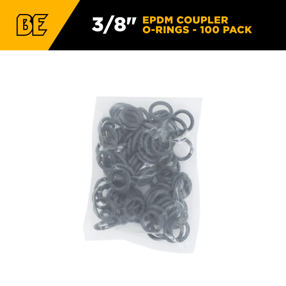3/8" EPDM Coupler O-Rings - 100 Pack
