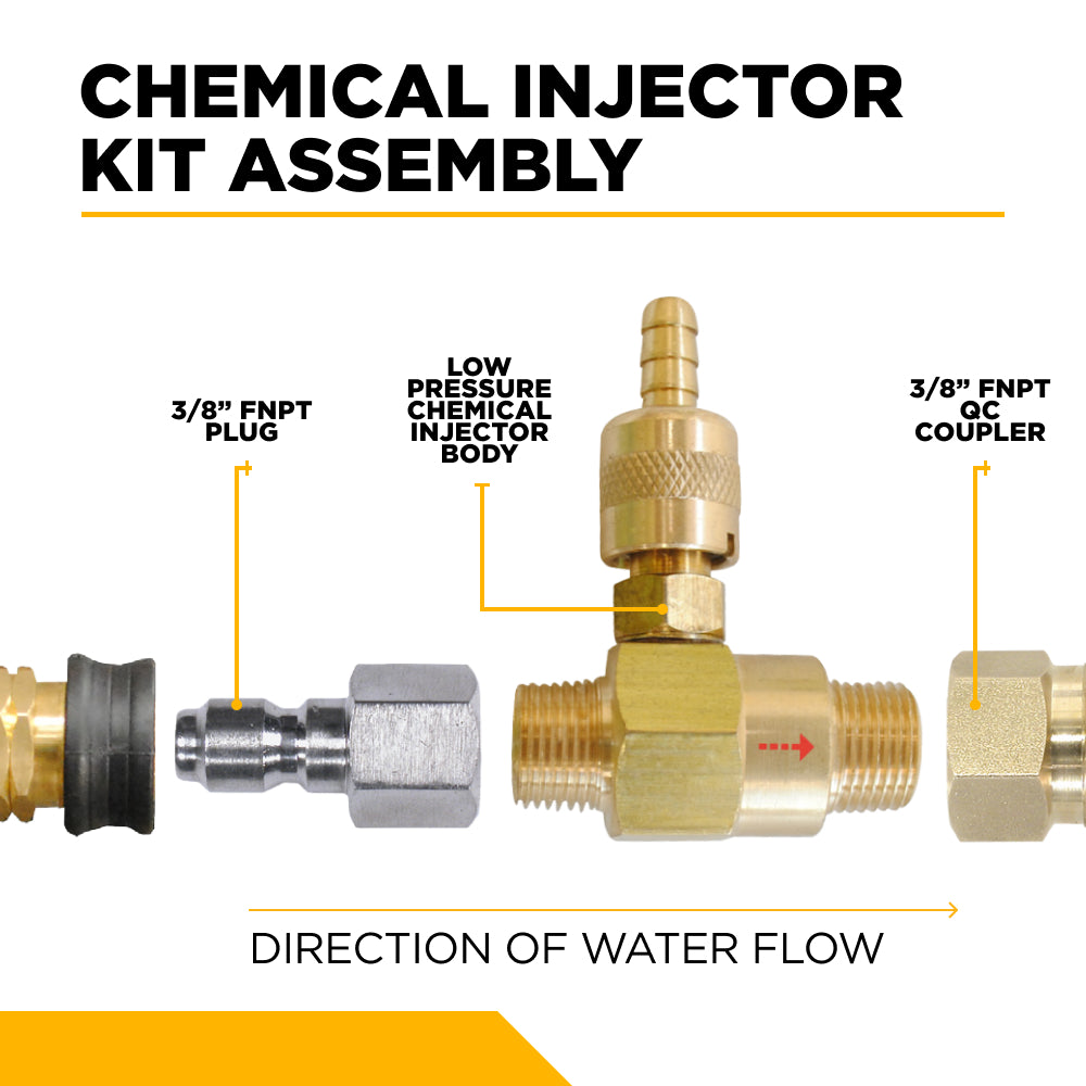 Injecteur chimique basse pression 3/8"