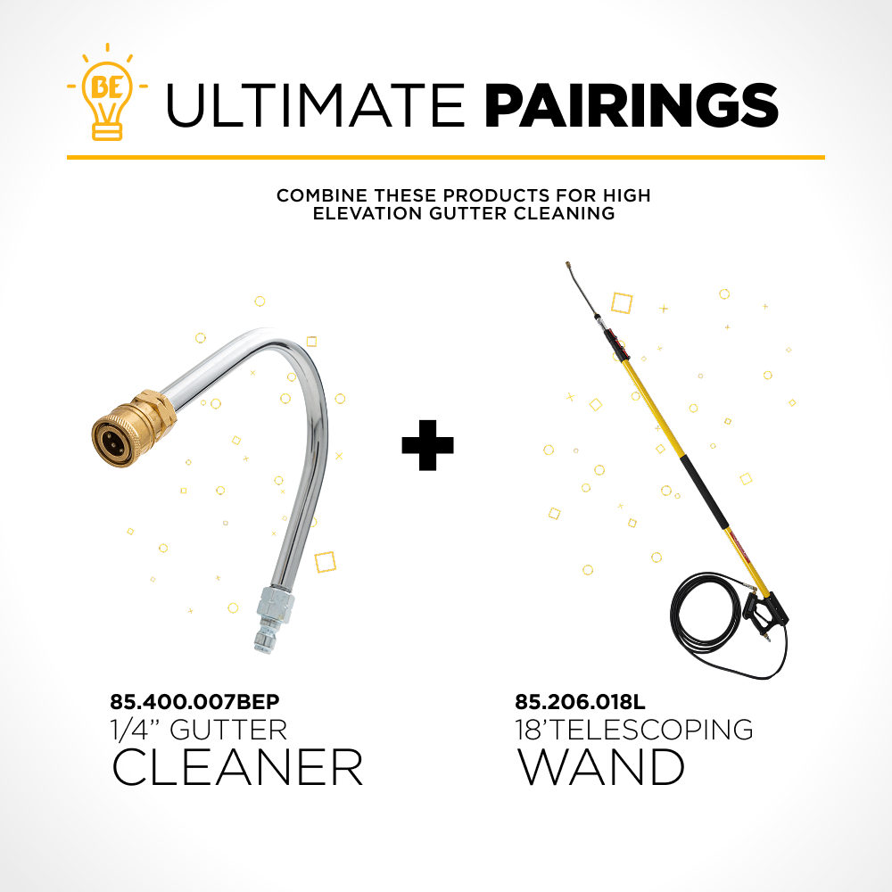 Gutter Cleaner Pressure Washer Wand Attachment