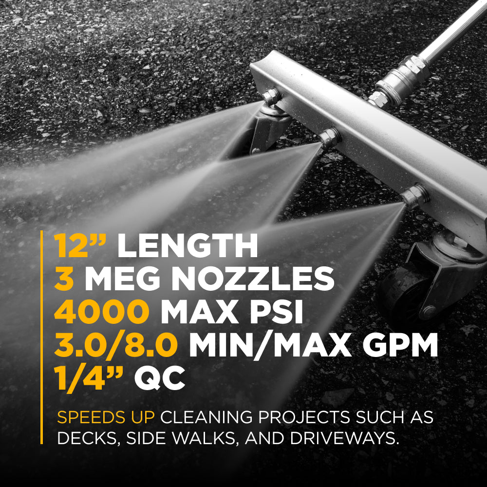 12" Pressure Washer Water Broom