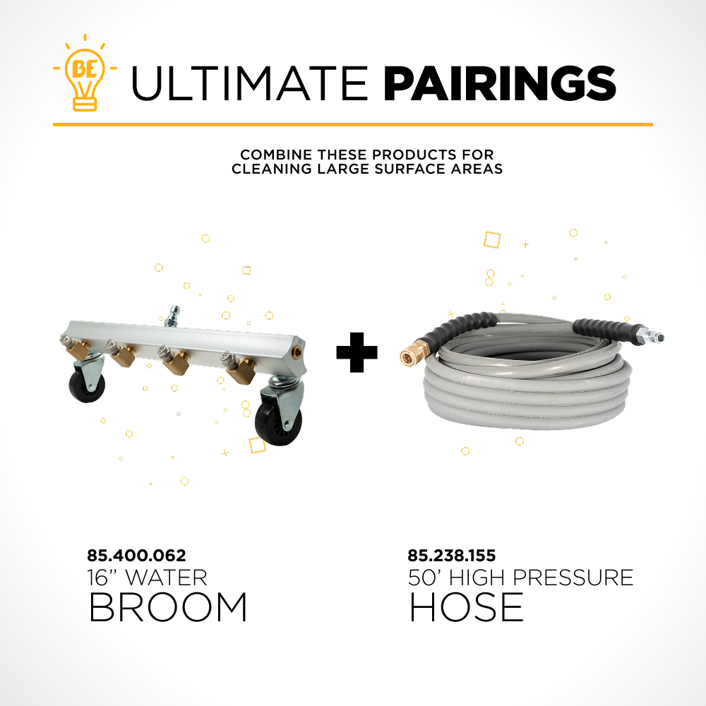16" Under Car Pressure Washer Water Broom