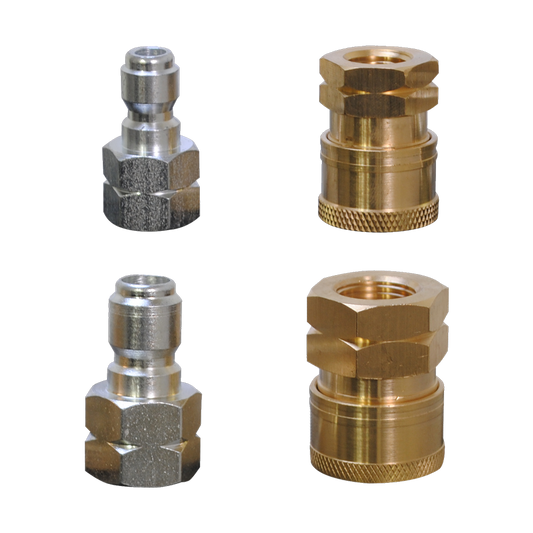1/4" & 3/8" Quick Connect Coupler and Fitting Kit